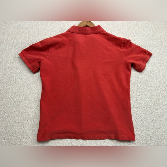 Burberry Women’s Short Sleeve Polo Size Small Red 100% Cotton - Picture 5 of 8
